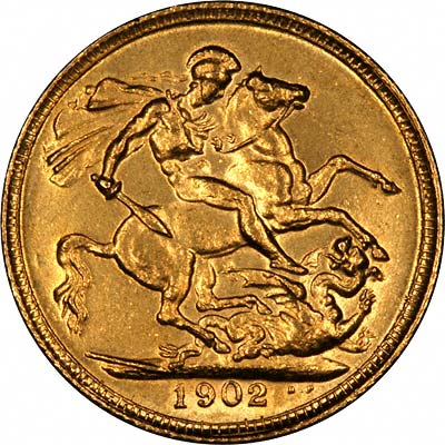 κάλπικη χρυσή λίρα αγγλίας 1902